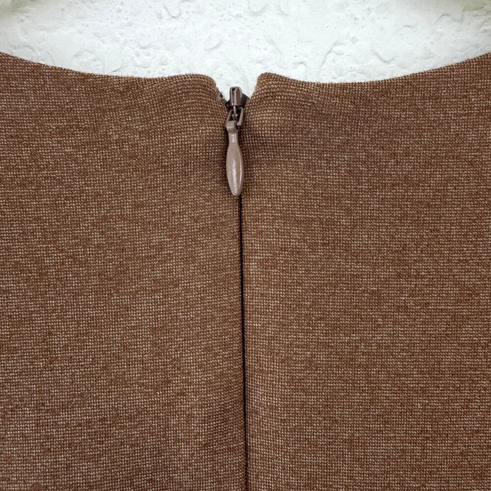J. McLaughlin Womens Sleeveless Mini Dress Size M Neutral Stretch Minimal Brown - Picture 4 of 7